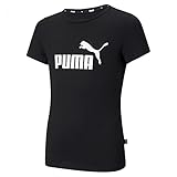 Rundhalsausschnitt Puma Mädchen T-shirt, Puma Black, 140