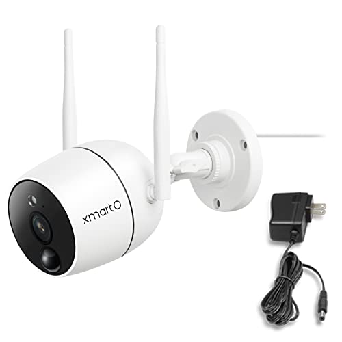 Best Promo xmartO 3MP HD Wireless Security Camera, PIR Motion Detection, Two-Way Audio, WiFi Ip Home Surveillance Bullet Camera with Night Vision, Remote Access, Motion Video Alert