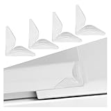 Tuxihapp 4PCS Car Door Edge Guards Protectors, Self-Adhesive Car Side Door Corner Protector Anti-Collision Trim Sticker, Anti-Rub Vehicle Exterior Decorative Accessory for Cars Trucks SUVs (Clear)