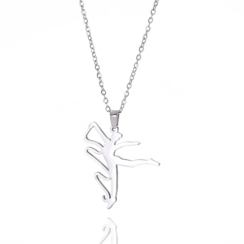 Vassago Collier de gymnastique rythmique Cadeaux pour filles Collier à ruban Gymnastique Sport Pendentif Gymnastes Danse Bijoux Cadeaux pour femmes...