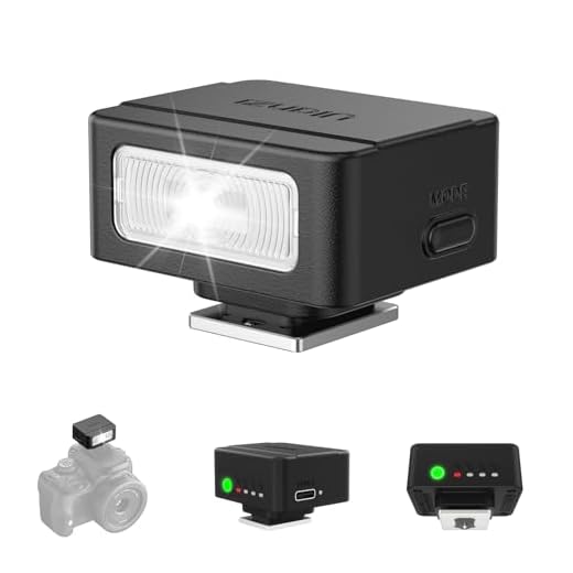 ULANZI SL01 Mini Flash Speedlite, GN8 6500K Camera Flash Light Compatible with Sony Canon Fuji Nikon Panasonic Pentax Olympus Leica Camers Flash, 4 Power Levels Mini Camera Flash NOT for Sony ZV-1F
