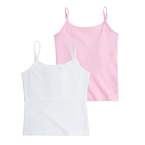 Image of YouGotPlanB Cotton Padded Camisole | Pack of 2 | Ages 8-16 Years | Built-in Light Padding | Full Coverage | Ideal for School