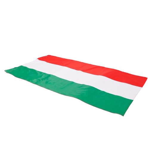 Outanaya Cape Drapeau National Hongrie Polyester Décoration Patriotique et Événements Spéciaux avec Œillets pour Installation Facile