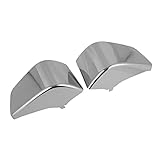 Aumotop Motorrad-Batterie-Seitenverkleidungsabdeckungen, Langlebiger Schutz für Shadow ACE VT400 VT750 1997–2003, ABS-Material für Links und Rechts, 2 Stück (Silber)