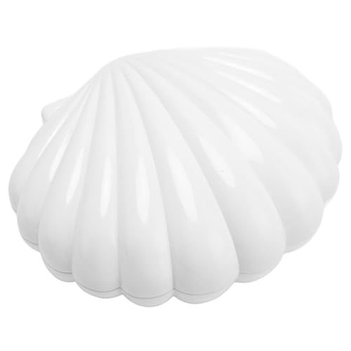 Acouto Musikalisk Smyckeskrin Retro Elegant Skalstil med Sminkspegel för Flickor, Speldosa för Barn, Idealisk Födelsedagspresent (Vit)