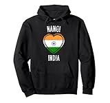 India Flag Heart Nangi City パーカー