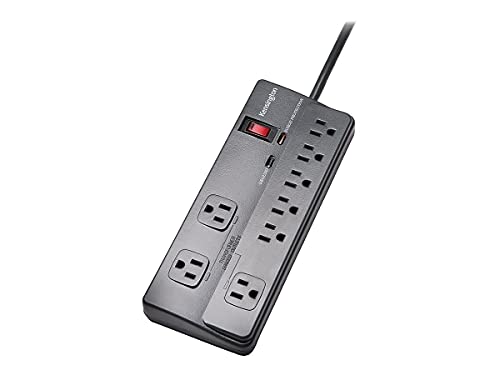 Kmw Kensington 38218 Guardian Premium Surge Protector 8 Outlets 6 Ft Cord 1080 Joules Gray #TOP3