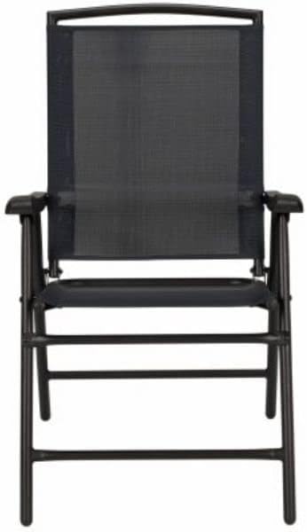 Sunny Isles Sling Fabric Steel Folding Chair Navy