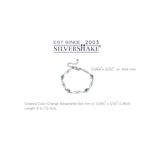 Image of Silvershake Birthstone Gemstones White Gold Plated or Yellow Gold Plated 925 Sterling Silver Scroll /Filigree Celtic Knot Weave 7.25 to 8.75 Inch with Adjustable Extension Bracelet Jewelry for Women