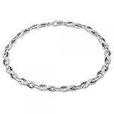 Dazzlingrock Collection 0.36 Carat (ctw) Round Black & White Diamond Ladies Infinity Tennis Link Bracelet 1/3 CT, Sterling Silver