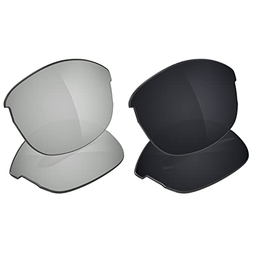 Image of Galvanic Replacement Lenses for Ray-Ban RB4173 62mm Sunglasses - Chrome + Black Polarized - Combo Pack