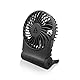 ARCTIC Summair 2Go - Wiederaufladbarer Handventilator mit Standfuß, stufenlos regelbar, 4-77h Laufzeit, USB-C Anschluss (inkl. USB-A Kabel) - Schwarz