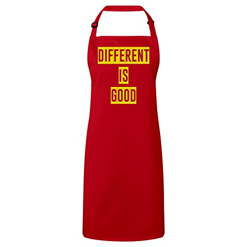 Tablier cuisine premium rouge à message de motivation pour vos repas en famille et barbecues