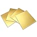 COYOUCO Brass Sheet, Prime Quality Brass Sheet,50Mm Length 4 Pcs Brass Plate,50x50x0.8mm