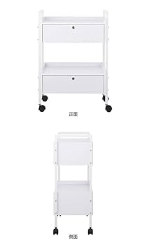 Amazon｜木製 引出し付き ワゴン ラック キャスター付き Secret