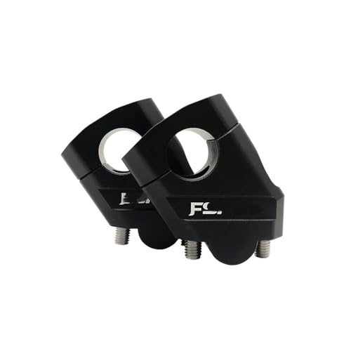 Abrazadera manillar moto universal de 28mm ajustable en aluminio plateado 5