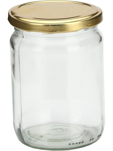 Image of Stylish Versatile Glass Container Jar for Kitchen & Home Organization, Clear, 200 Ml, Pack Of 4