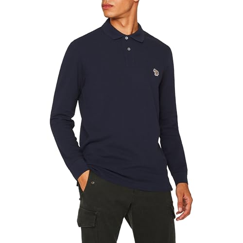 Paul Smith Men's Zebra Logo Long-Sleeve Polo Shirt