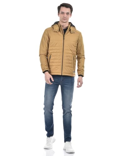 Image of Numero Uno Men's Autumn Gold Puffer Jacket