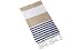 Swan Comfort 100% Cotton Pestemal Turkish Bath Towel, 39" x 70" - Brown - Navy Blue