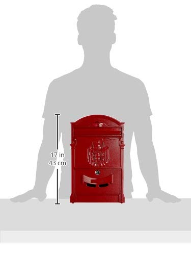 Image secondaire de Blinky 27290-10 Residencia Boite aux lettres Rouge 26 x 9 x 41 cm