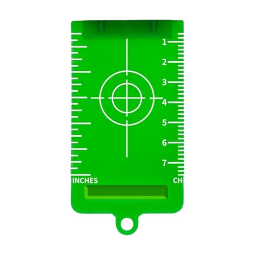 Cible Plaque de signalisation de niveau de quille de plafond | Accessoire de niveau laser pour cloison sèche et construction | Outil de nivellement facile à utiliser - Vert