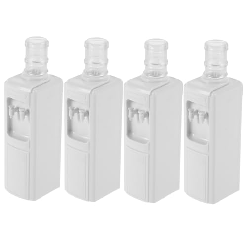 Toyvian 4pcs Cute Mini Water Dispenser for Boys and Girls Portable Bedside Small Drinking Fountain for Decor