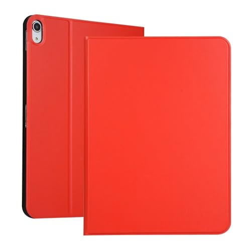 Étui iPad Pro 11 M5 2025 rouge anti-rayure rigide avec clapet malin