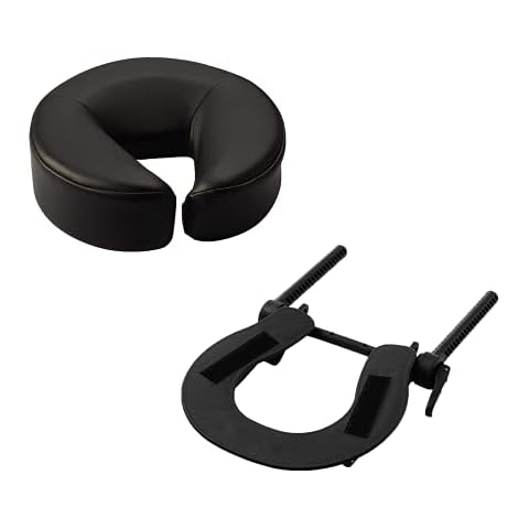 HOINCO Massage Table Massage Bed Headrest Replacement Adjustable Massage U-Shaped Pillow for Beauty Bed Universal with Elastic Memory Foam Face Pillow Set Massage Table Accessories Massage Equipment Cover