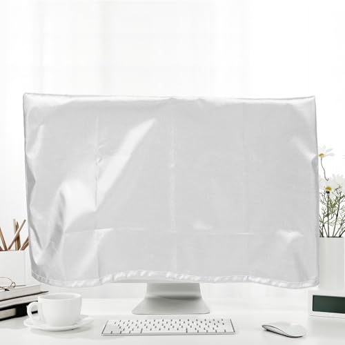 Funda antipolvo para monitor de oficina de 20 a 22 pulgadas en color plateado 8