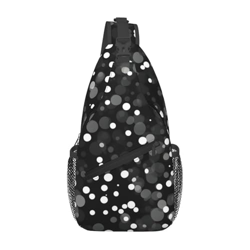 Mochila cruzada deportiva unisex con estampado puntos miniatura 1