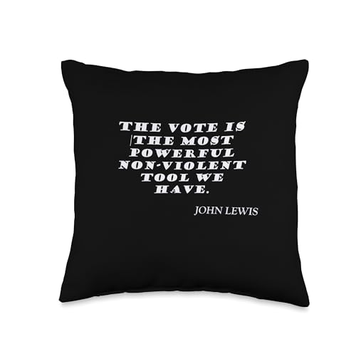 John Lewis Black Lives Matter Quotes Throw Pillow