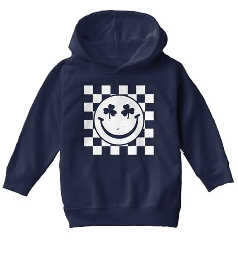 Tcombo Shamrock Eyes Smile Face - Lucky Toddler/Youth Fleece Hoodie