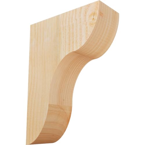 Ekena Millwork COR04X10X14CAR00RDF 4"W x 10"D x 14"H Carmel Rough Sawn Corbel, Douglas Fir