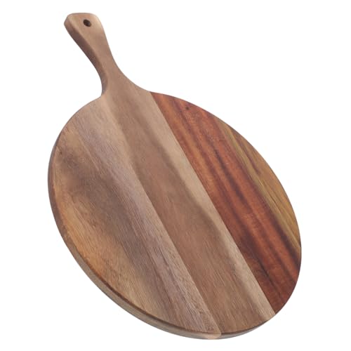 GLEAVI tabla de cortar grande Tabla de cortar de madera tabla de cortar redonda tabla de cortar fácil de limpiar corte Lámina tabla de cortar carne tabla de cortar pollo Acacia Coffee