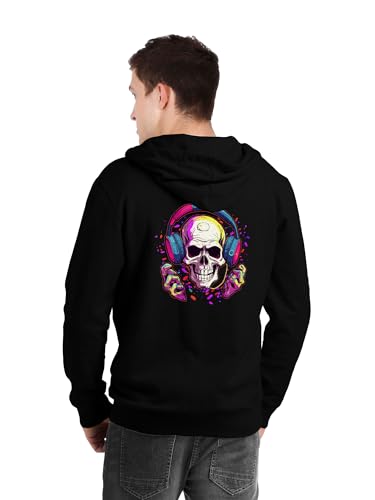 Image of fanideaz Mens Cotton Graphic Printed Zipper Hoodie for Men