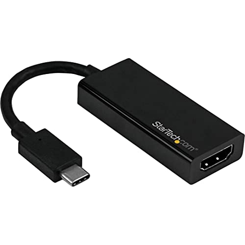 Adaptateur USB C vers HDMI StarTech 4K 60Hz noir pour connecter un écran externe Thunderbolt 3