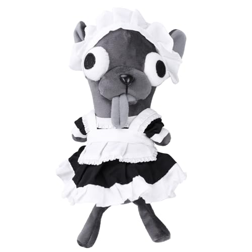 RHHSSE Maid Chihuahua Plush Toy, Cute & Hilarious Chihuahua Stuffed Animal, Maid Plush Toys, Child and Adults Funny Gifts (Black - 8 in)