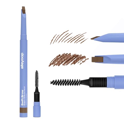 Alleyoop Swift Brow Shape + Fill Eyebrow Pencil, Sharpener, Medium Brown