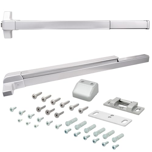 Nuk3y ED-5000 Series Panic Bar Exit Device Grade 1 ADA Certifed, Fit Door Width 30"-36" (Aluminum, FIre Rated Exit Device Only)
