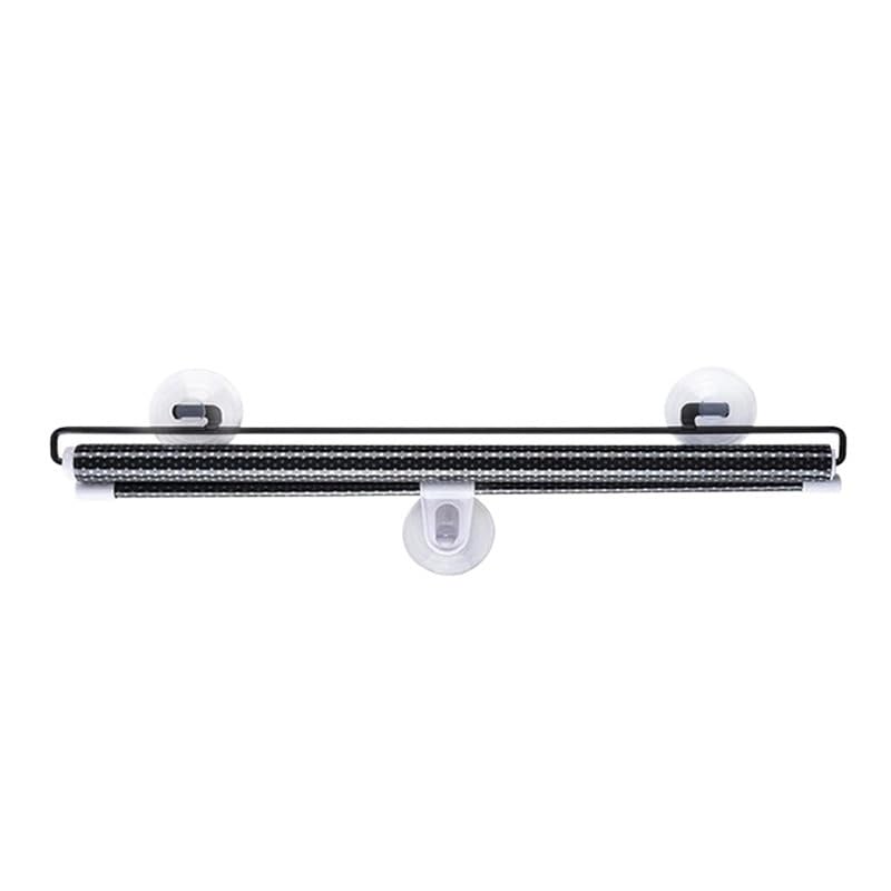 Pare-soleil de pare-brise rétractable pour voiture 58x125cm en PVC noir