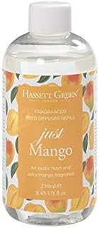 Hassett Green London - Just Mango - Fragrance Oil Reed Diffuser Refill - Larger Size 250ml Bottle