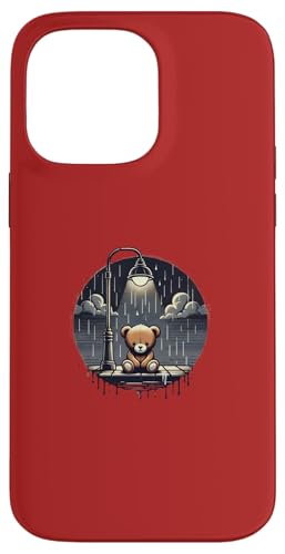 Lonely Teddy Bear Sad Melancholic �O���t�B�b�N - S32 �X�}�z�P�[�X iPhone 14 Pro Max �p