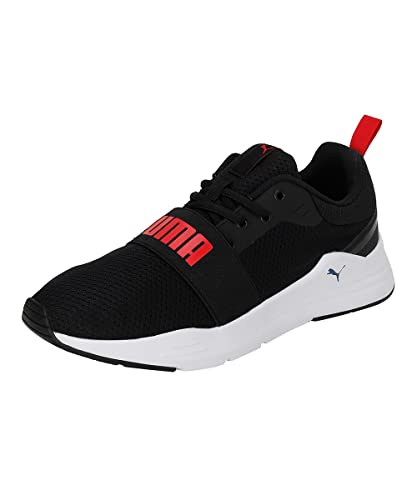 Puma Herren Wired Run Jr Gymnastikschuh, schwarz/rot, 44.5 EU