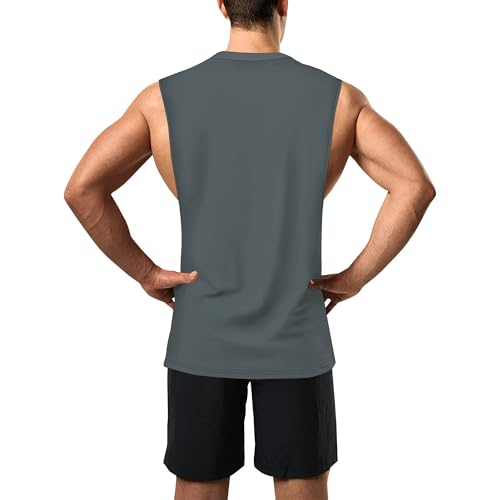 Image of Zhyaj Summer Tanks Top for Men Flag Graphic Print Sleeveless Shirts Casual Working Out Vest T-Shirts Loose-Fit Men's Tank