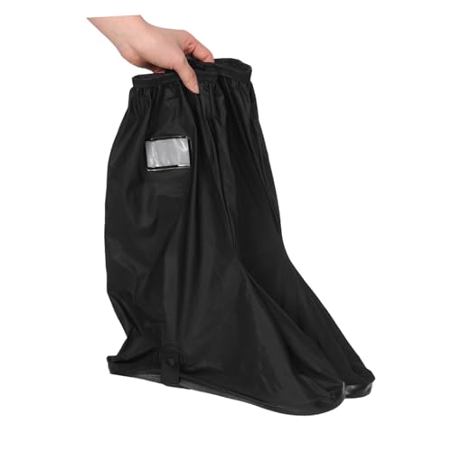 Cubrecalzados impermeables reutilizables para exteriores Beaupretty, 1 par, diseño de tubo alto, protección contra la lluvia para ciclismo y senderismo, fáciles de poner miniatura 4