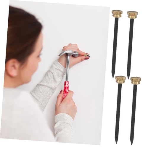 Image of KICHOUSE 20Pcs Decorative Copper Nails for Wall Mounting Stylish Frame Nails for Pictures and Artwork Reliable and Strong Picture Hanging Hardware for Decor
