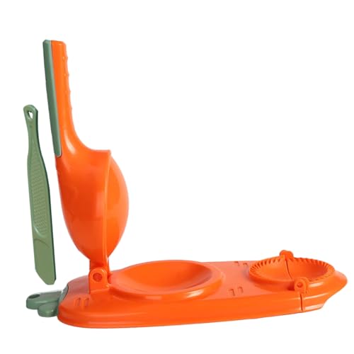 Unomor 2-in-1 Dumpling Maker Pressing Tool Easy to Use for Home Restaurant Safe Material Ergonomic Handle Make Shapes