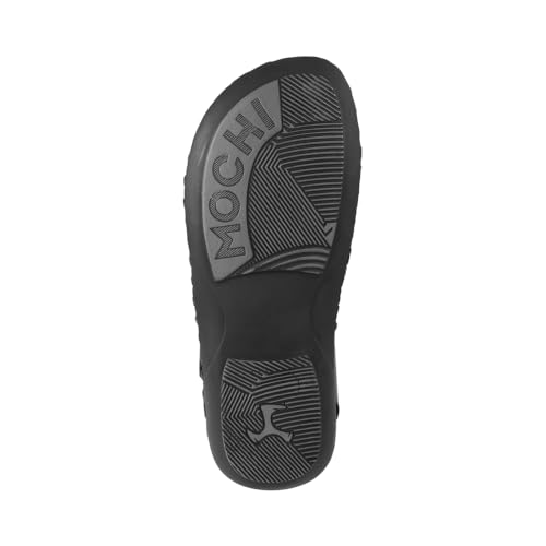 Image of Mochi Men Faux Leather Flat Sandal
