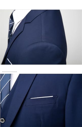 Men Wedding Formal 3 Pieces Wedding Party Classic Slim Suit3